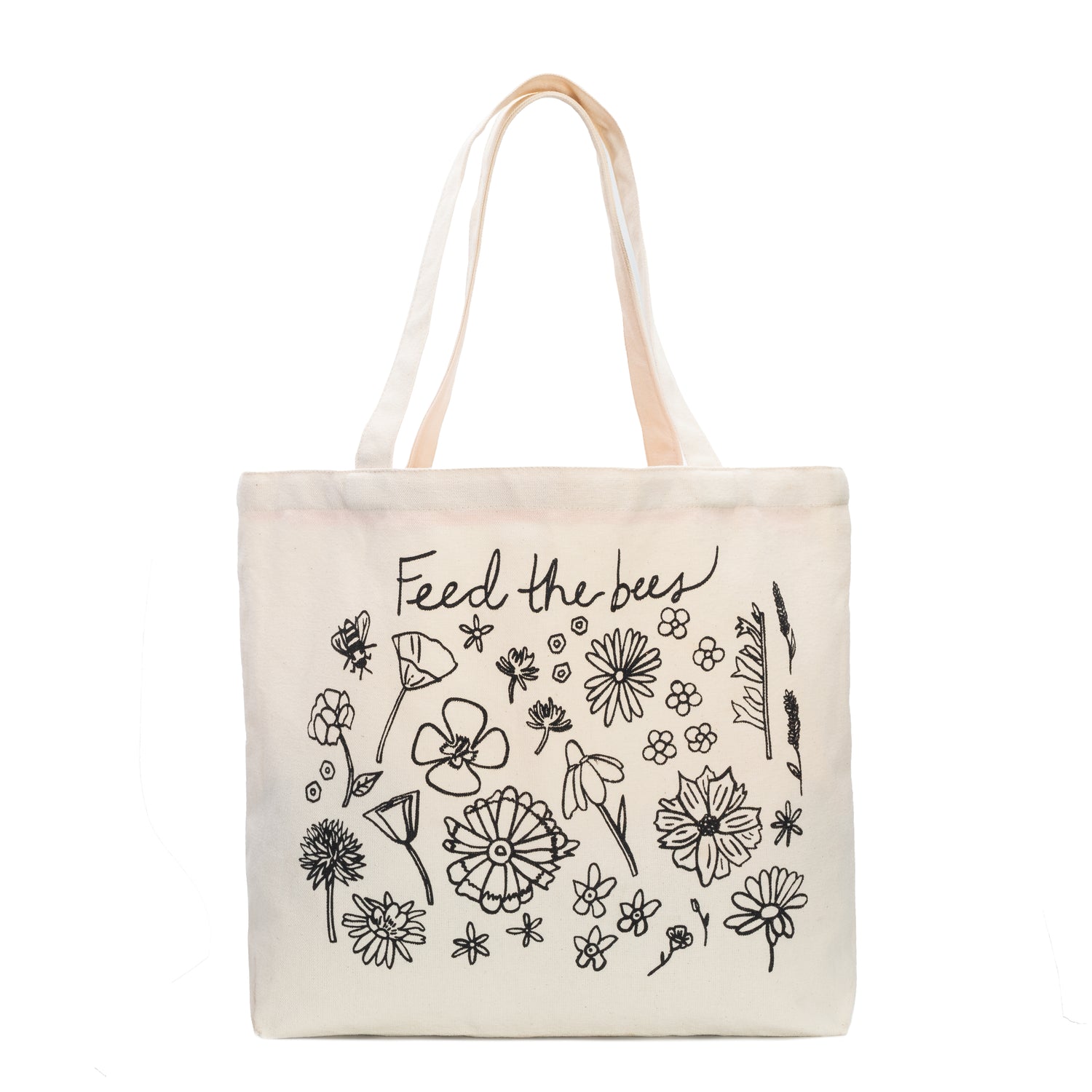 Feed the Bees Canvas Tote