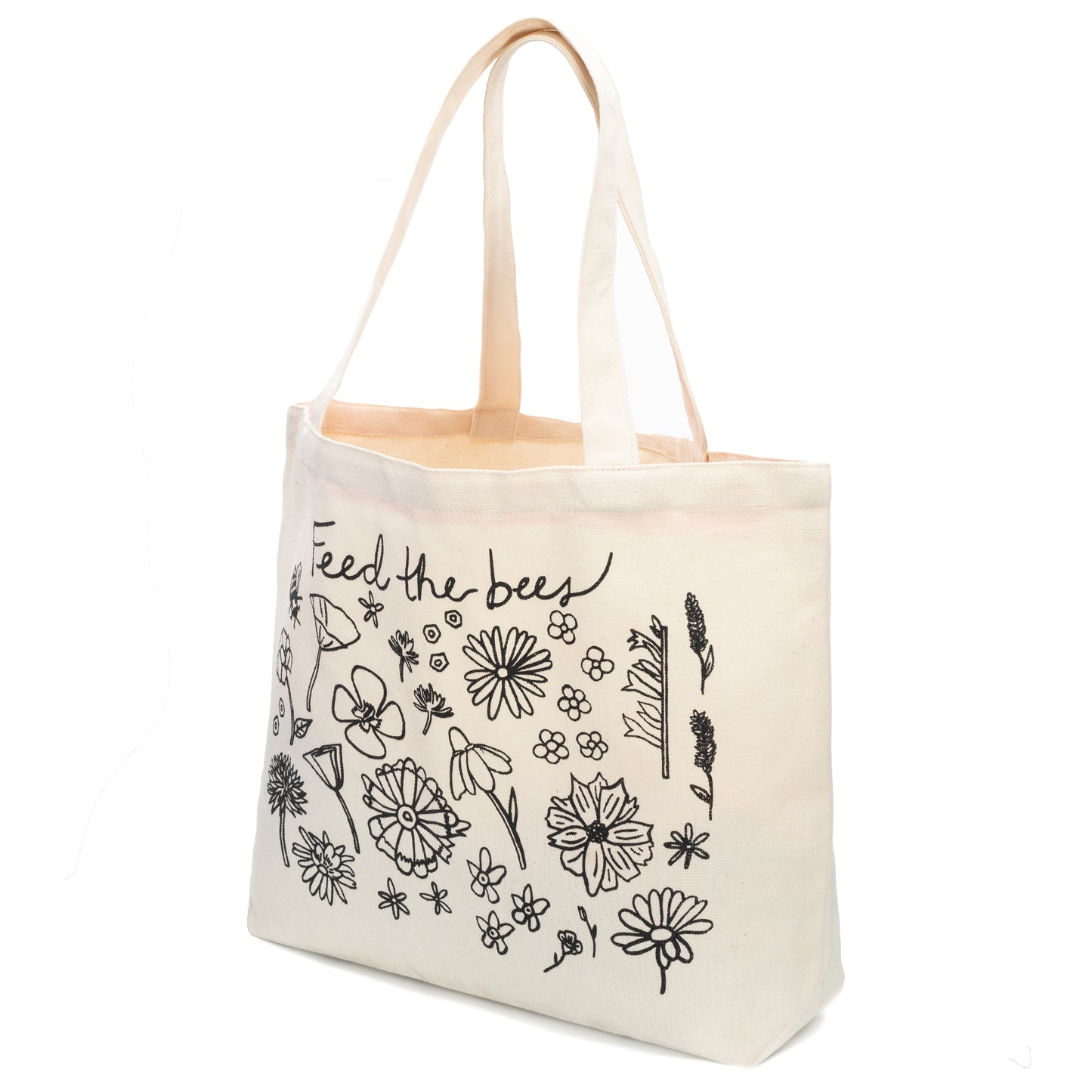 Feed the Bees Canvas Tote